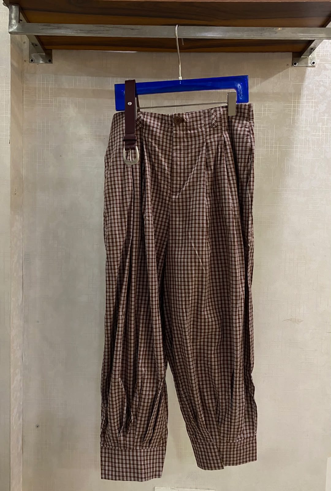 Stunning Plaid Belted Pant FT925