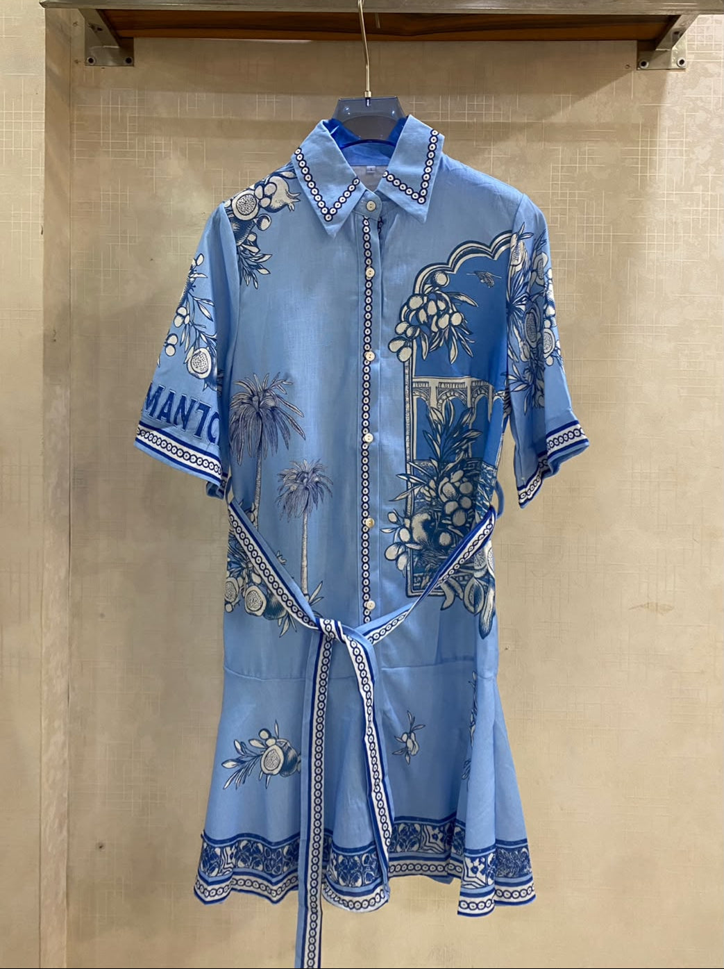 Beautiful Ruffled Printed Dress PC926