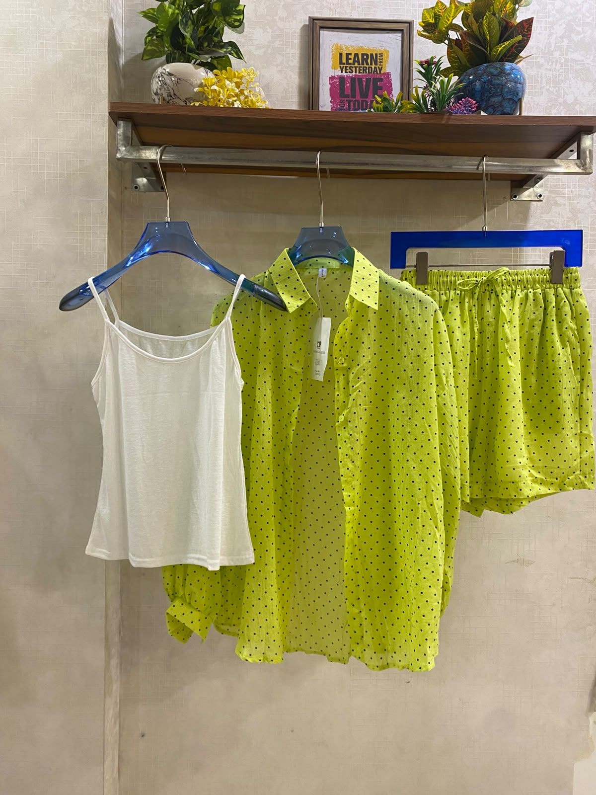 3 pcs Polka Shorts Set FT935