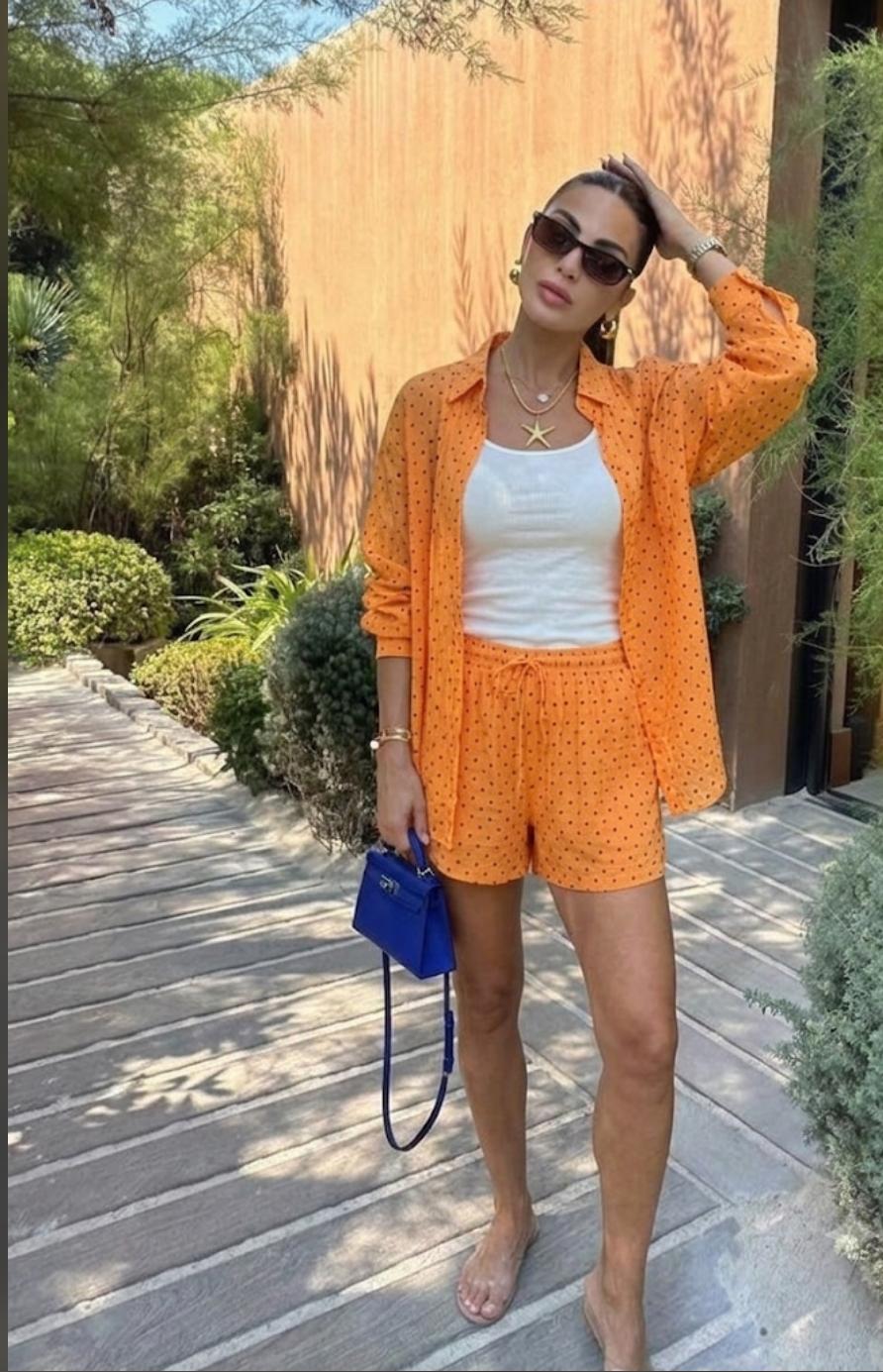 3 pcs Polka Shorts Set FT935