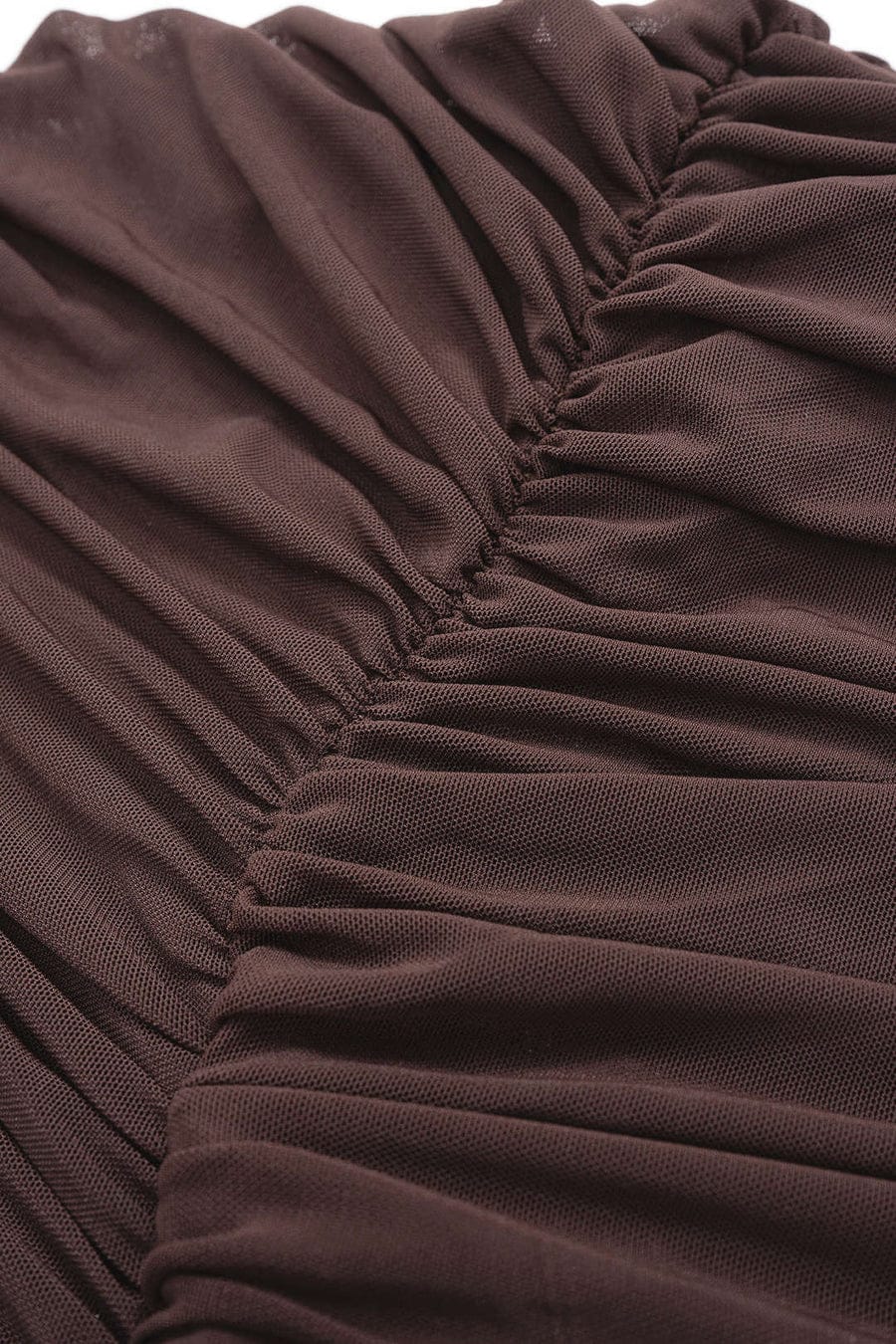 Draped Cutout Mesh Dress FT938