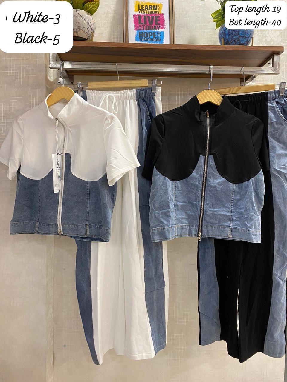 Elegant Denim co ord set FT939