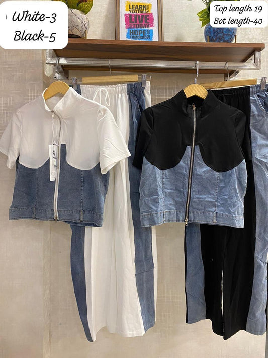 Elegant Denim co ord set FT939