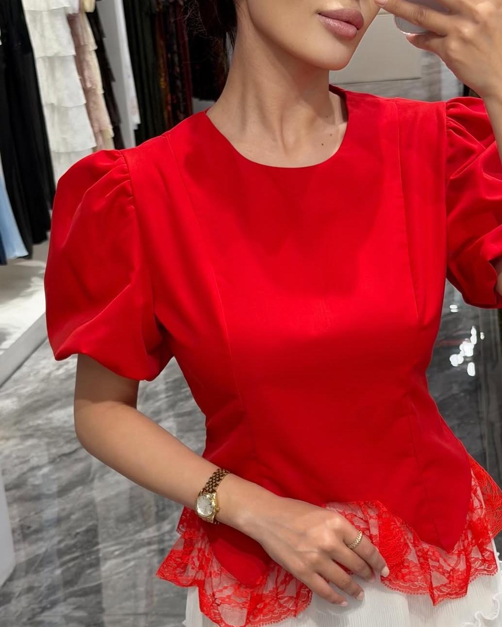 Beautiful Lace drawstring top FT940
