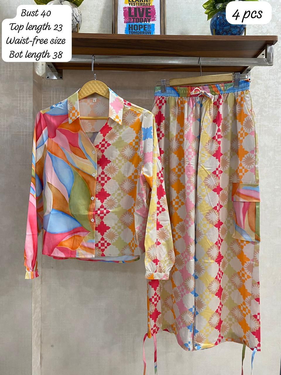 Beautiful Multicolor coord set FT947