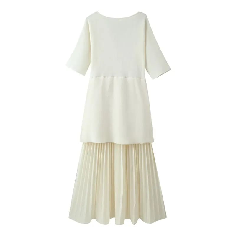 Beautiful Combined knit dress FT9481