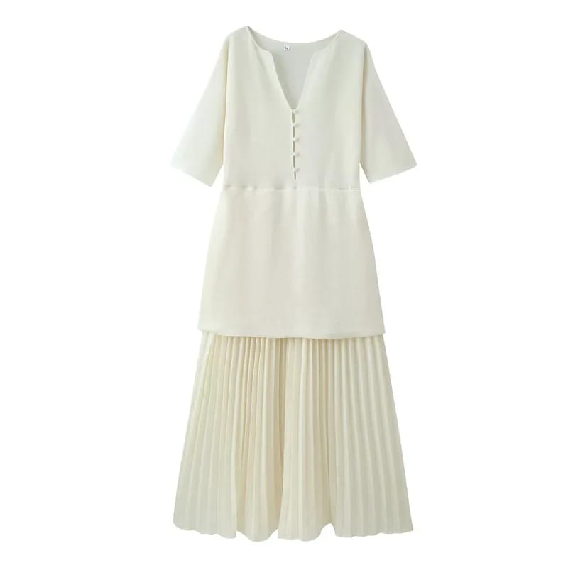 Beautiful Combined knit dress FT9481