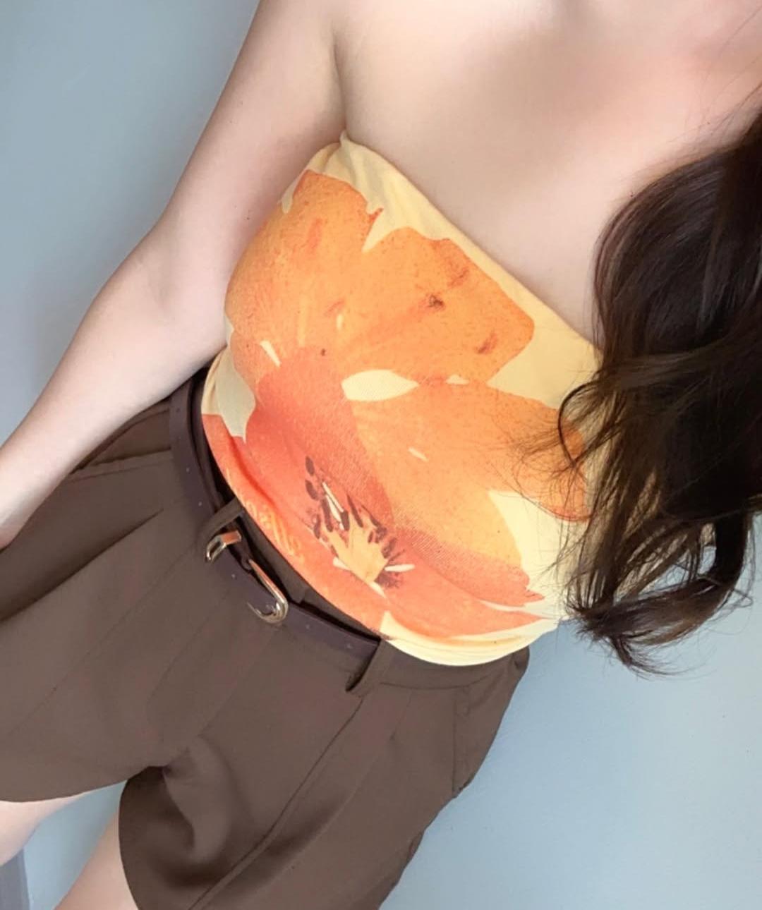 Beautiful Floral tube tops padded FT941
