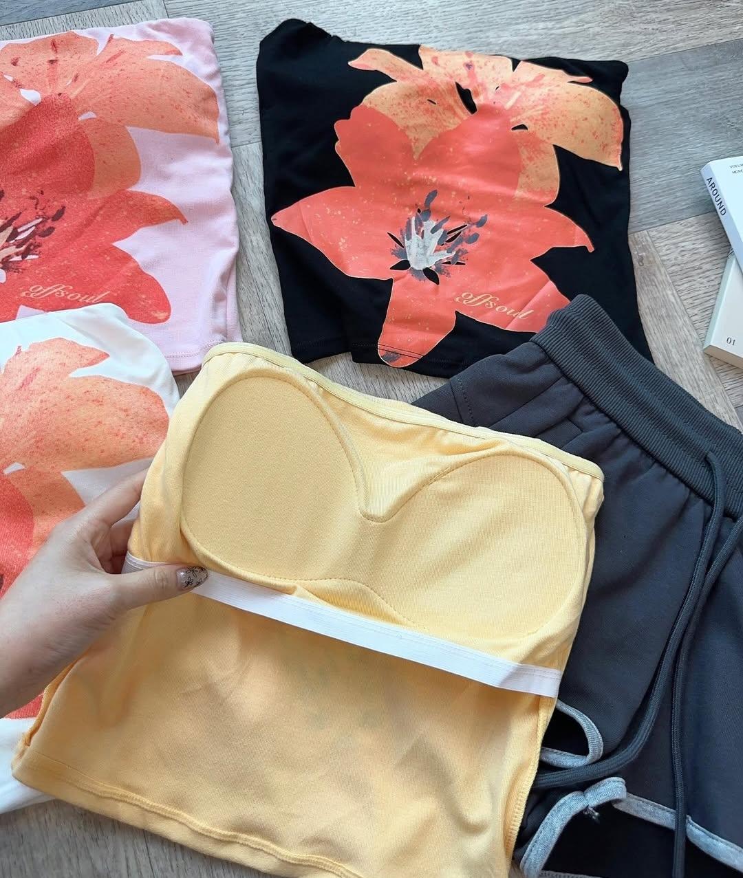 Beautiful Floral tube tops padded FT941