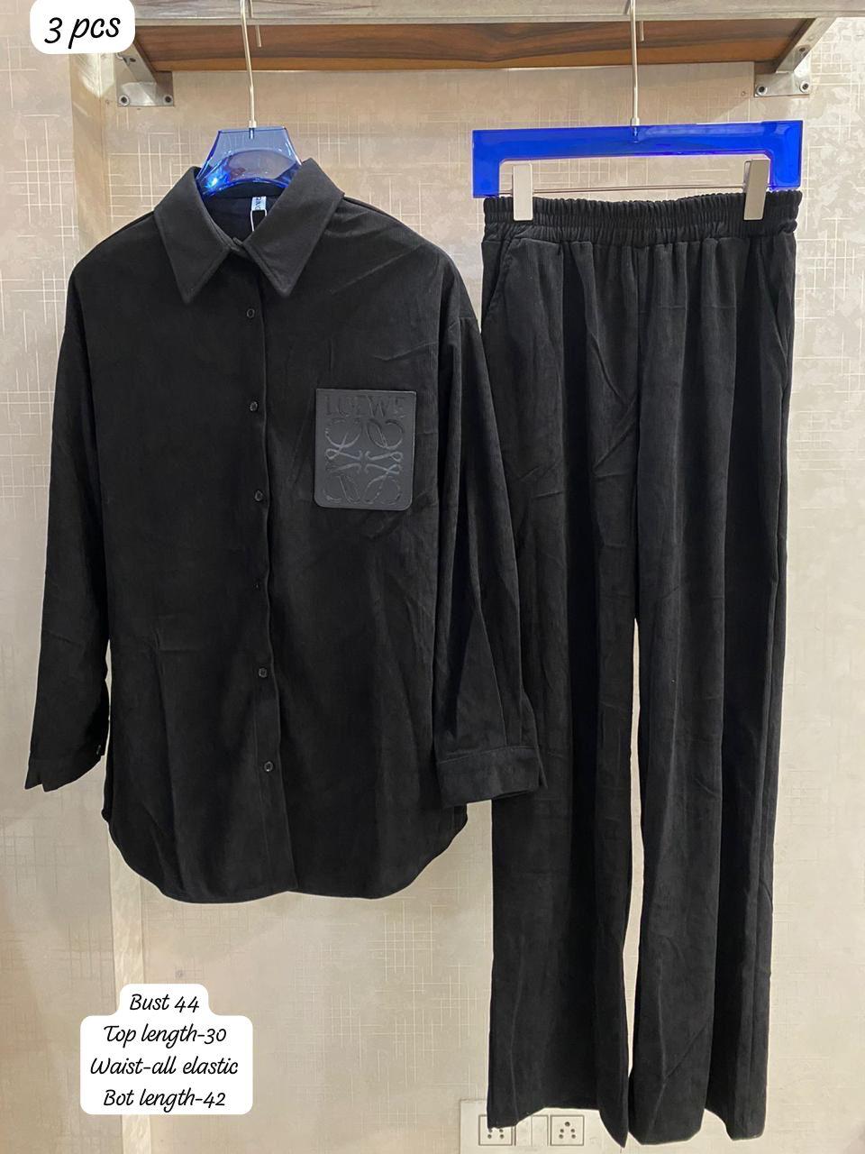 Beautiful Stella corduroy coord set with embroidered logo FT944
