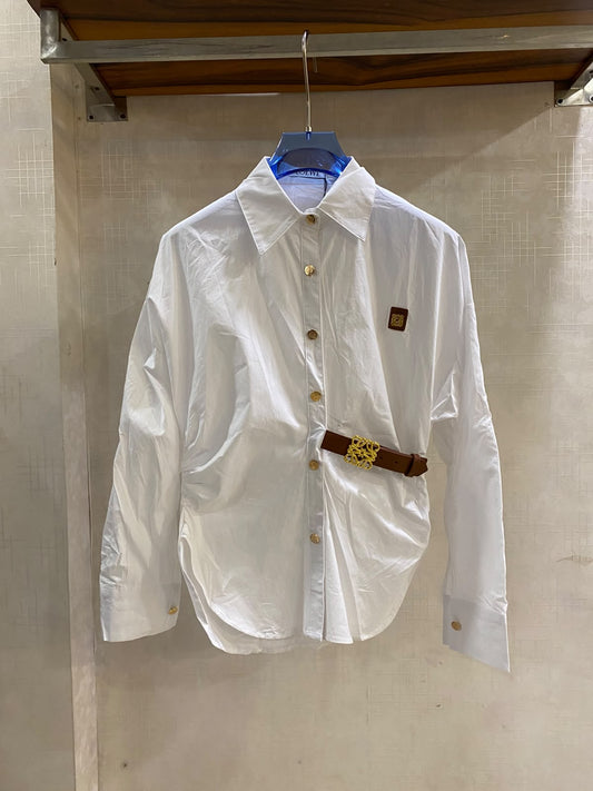 Beautiful Loewe side belted shirt woth proper brand detailing and tags FT949