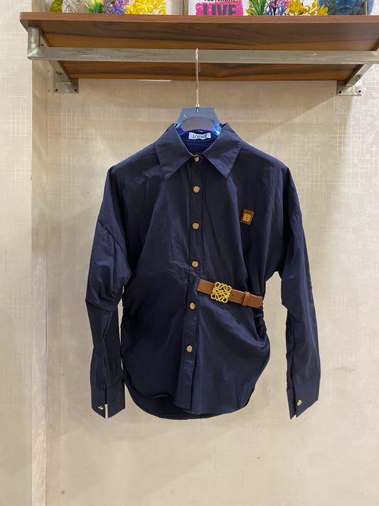 Beautiful Loewe side belted shirt woth proper brand detailing and tags FT949