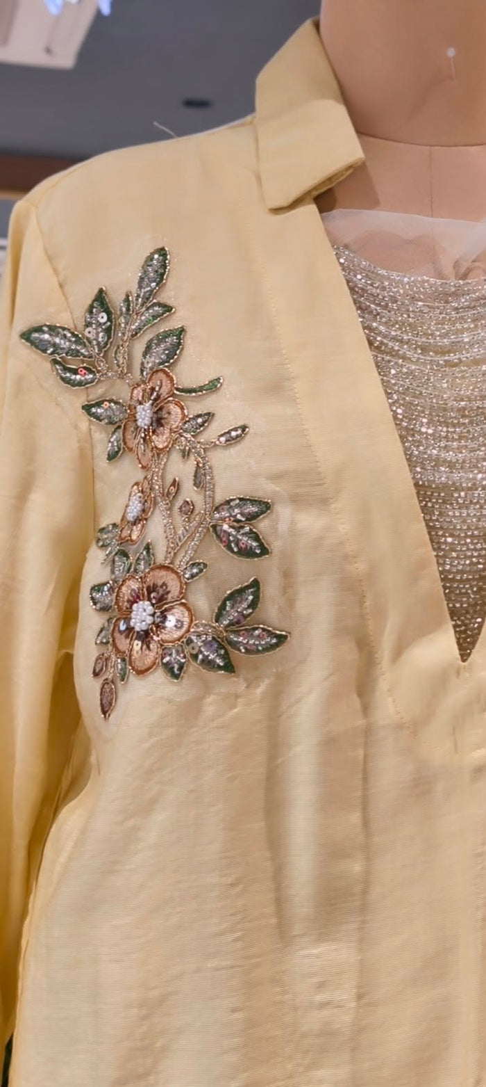 Elegant Embellished  and embroidered  tunic/shirt FT959