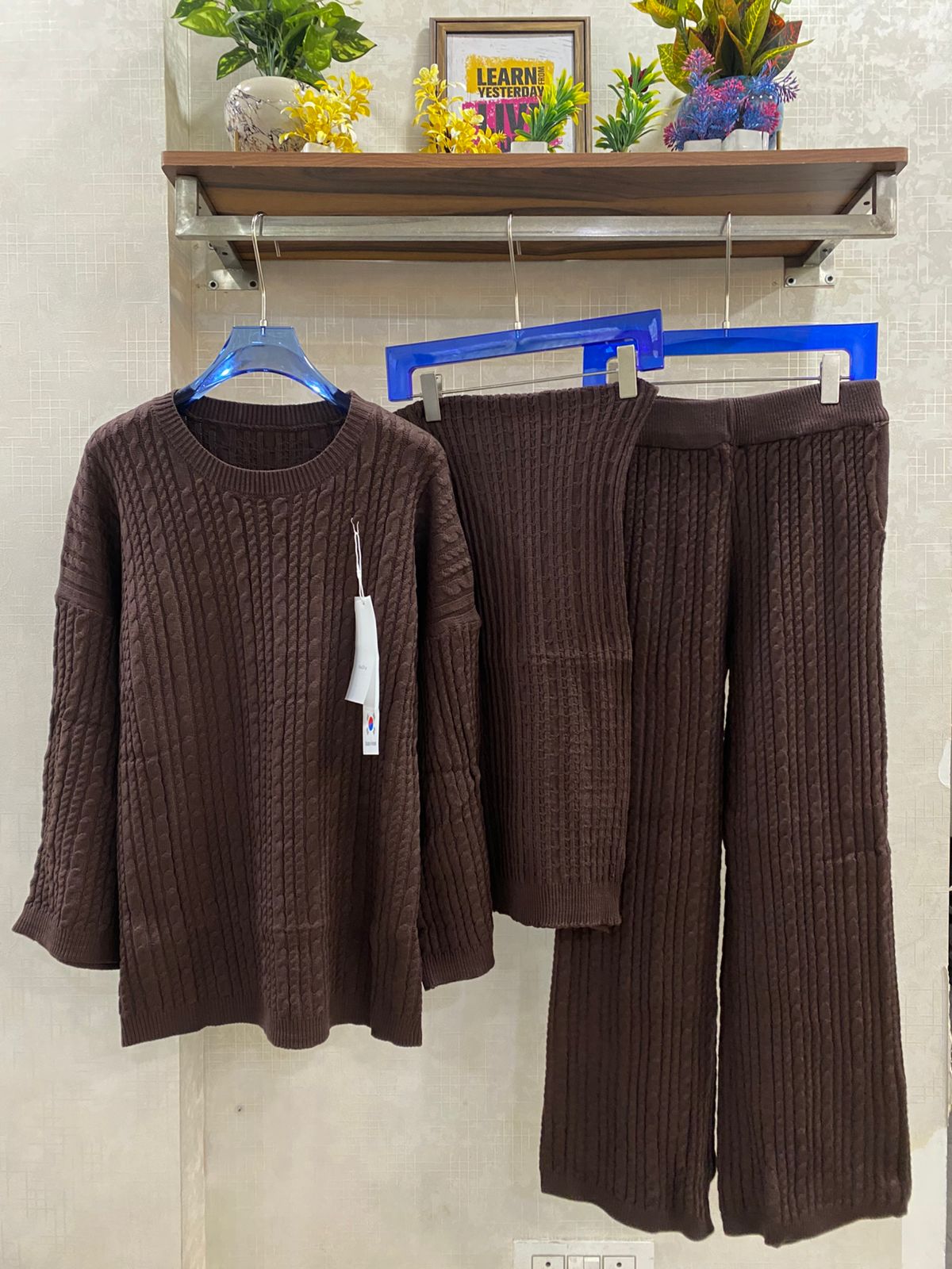 Braided Luxury with Scarf Coord Set FT509