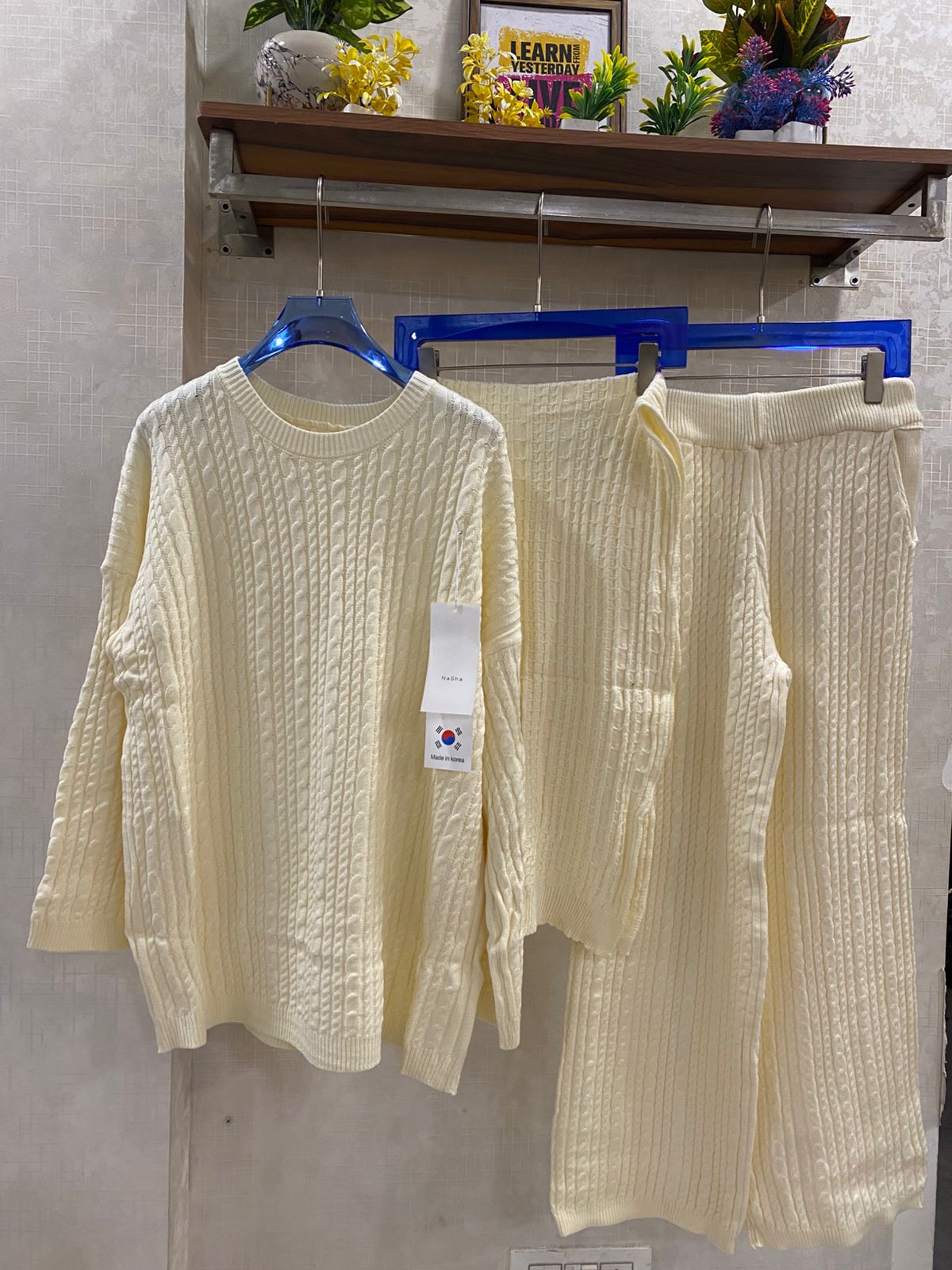 Braided Luxury with Scarf Coord Set FT509