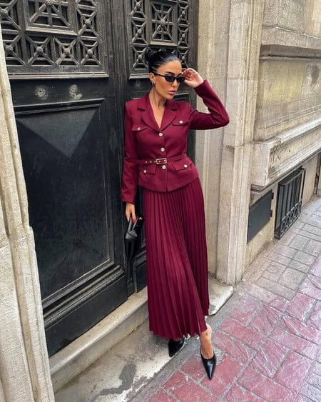 Pavitra’s Inspired Blazer And Skirt Set FT611