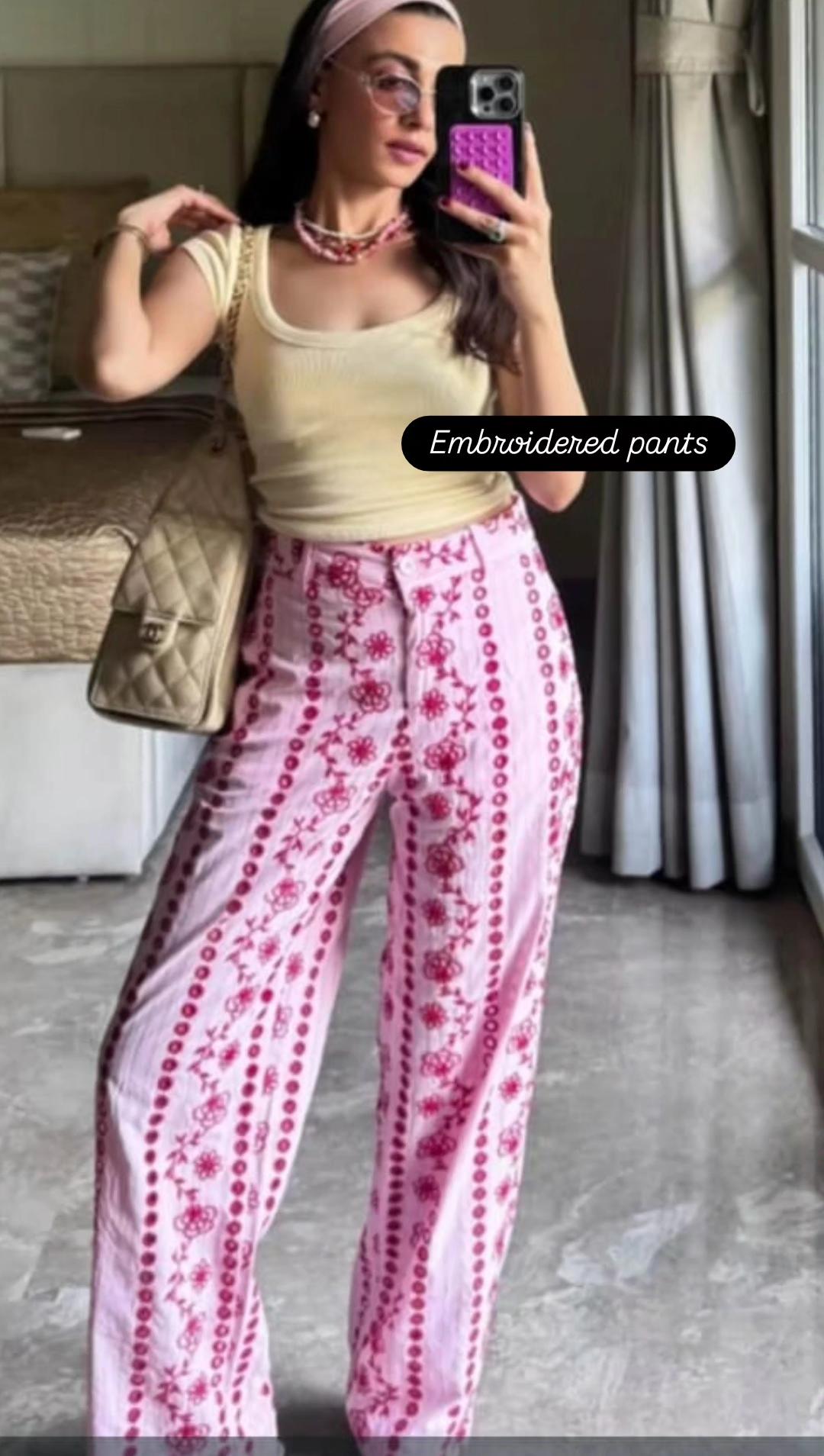 Gracie Embroidered Pant FT903